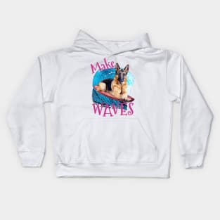 WAVES German Shepherd Kids Hoodie